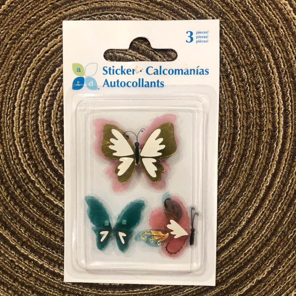 Momenta Dimensional Stickers - Butterfly